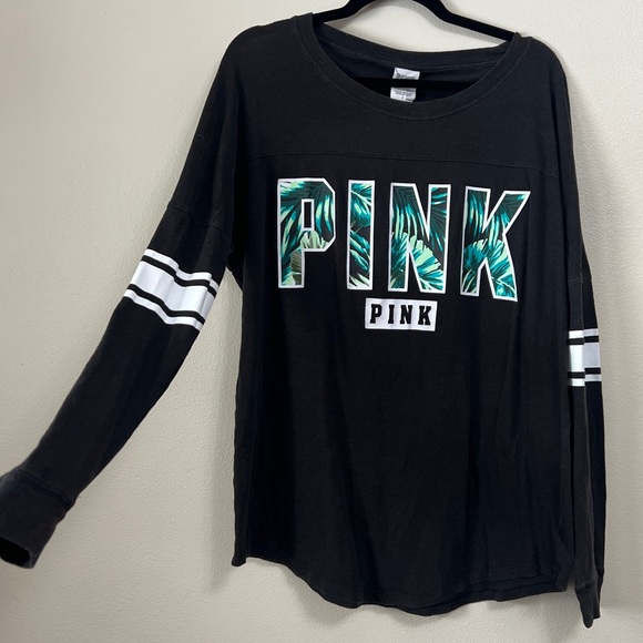 PINK Victoria's Secret | Tops | Open Back Long Sleeve Pink Tee | Poshmark
